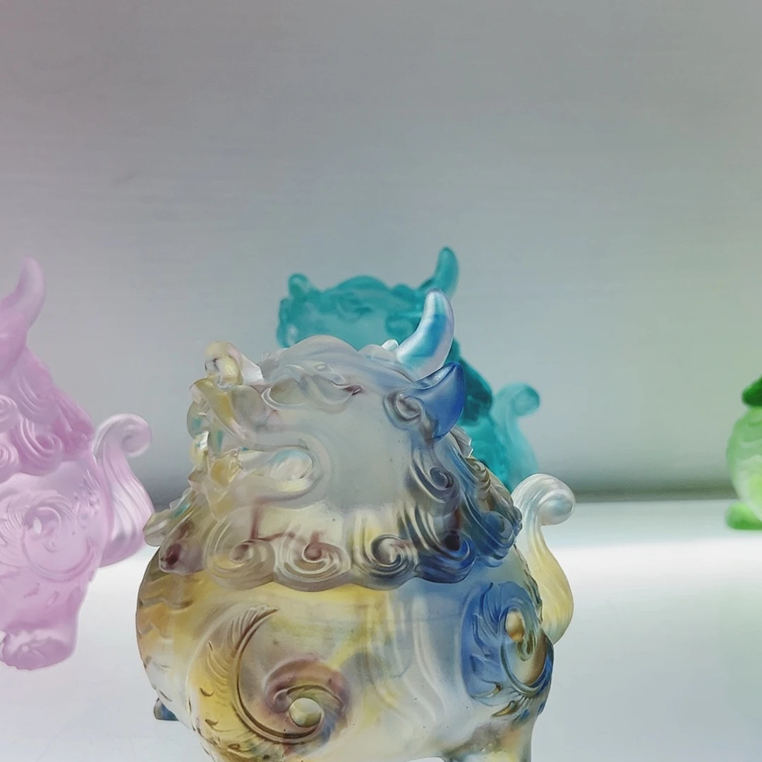 【闪购商品】手工艺品琉璃中号狻猊香炉