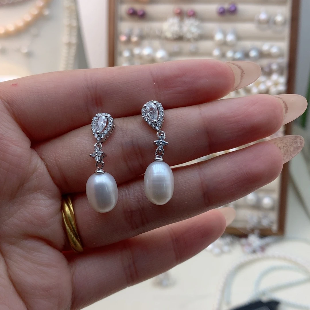 *****银S925镶嵌淡水珍珠颈饰