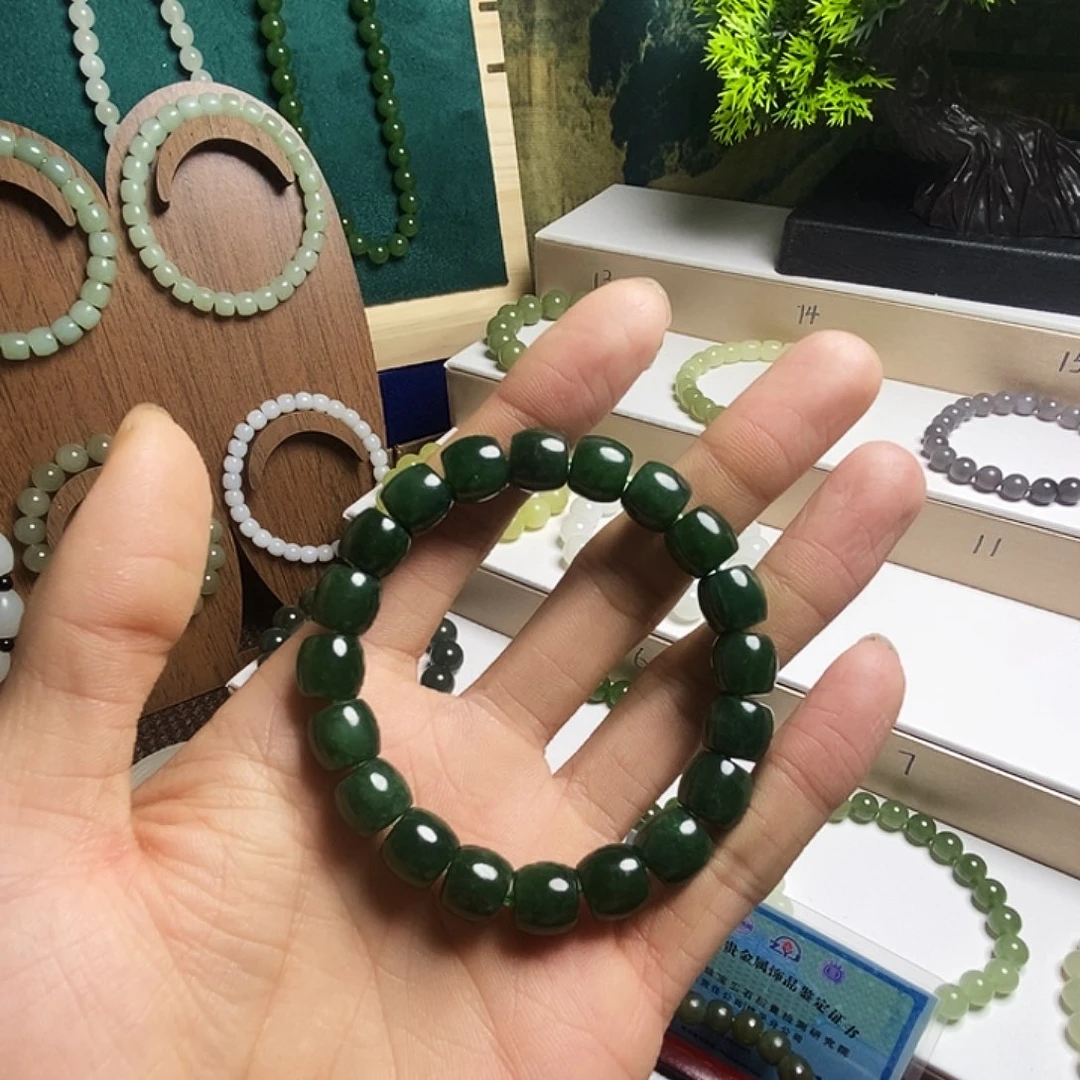 和田玉未镶嵌手链