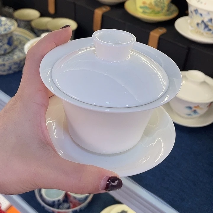 陶景德陶瓷盖碗茶具