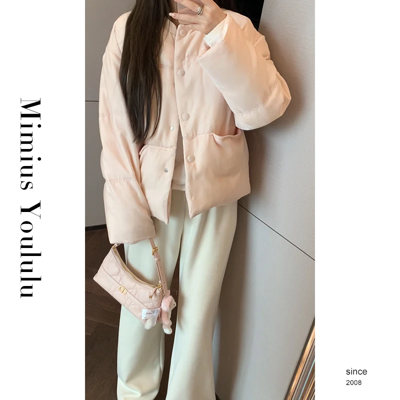 【mimius】&喵喵 高级感气质珠光保暖外套 汉服()F12318