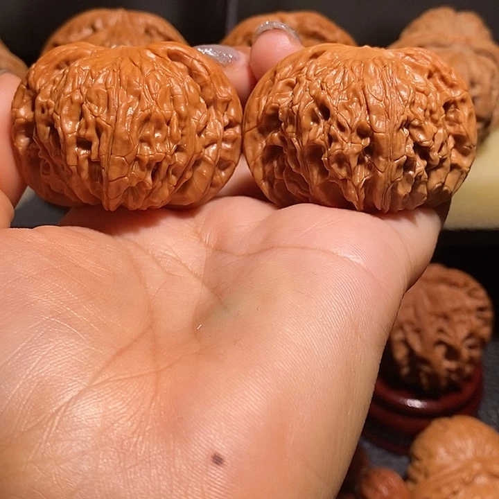 文玩核桃把件45磨盘