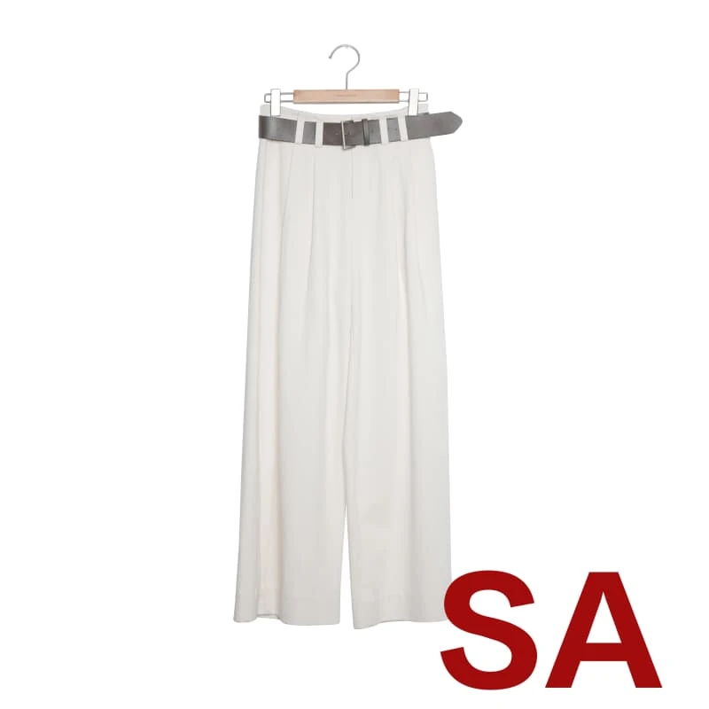 【大梦专属】高腰微弹阔腿裤性感风时尚气质直筒裤1K353066D