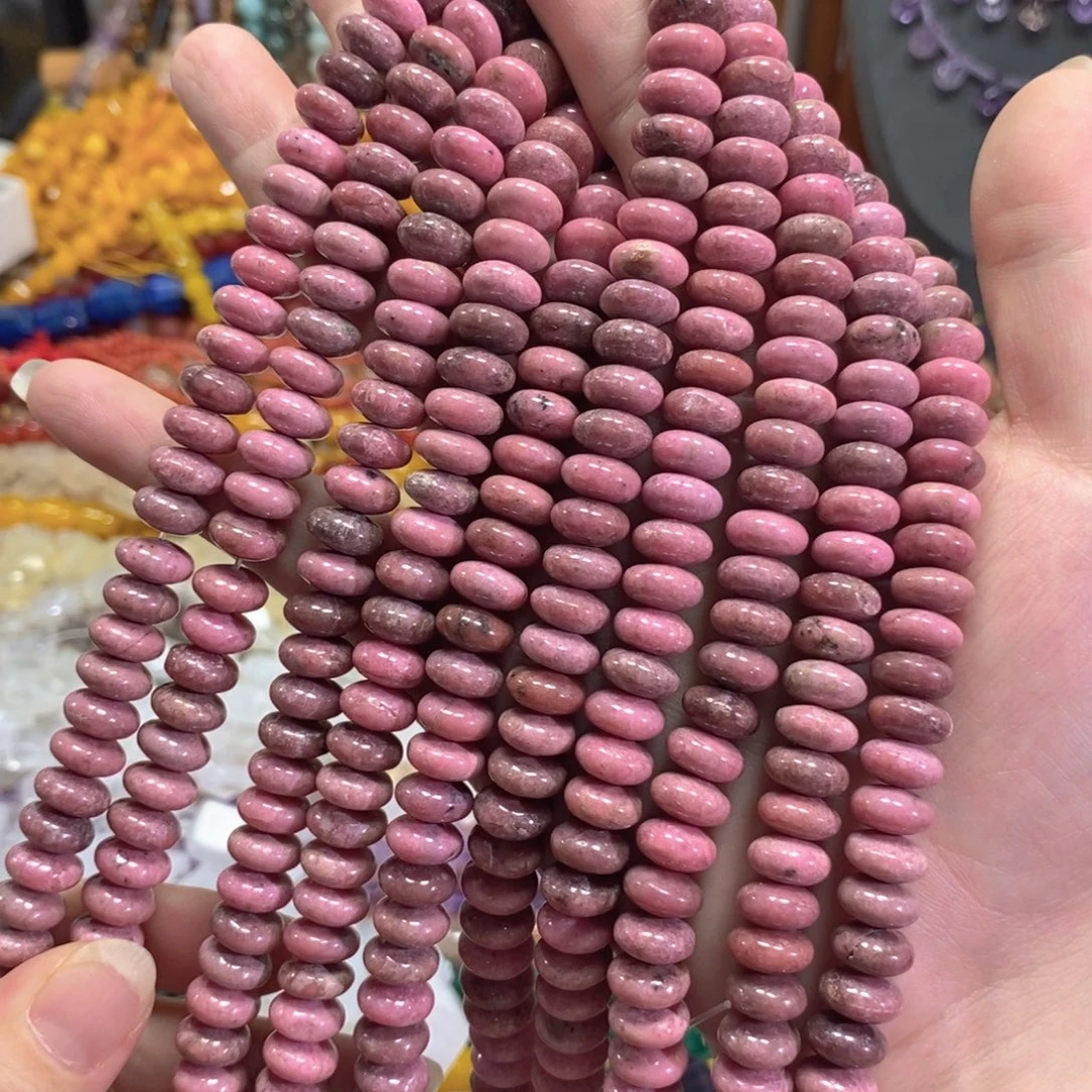 玛瑙/玉髓足银镀金镶嵌珠宝半成品红纹飞碟一条卡10mm