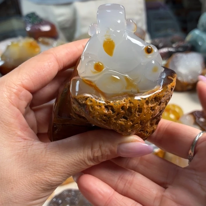 玛瑙/玉髓未镶嵌吊坠(不含链)