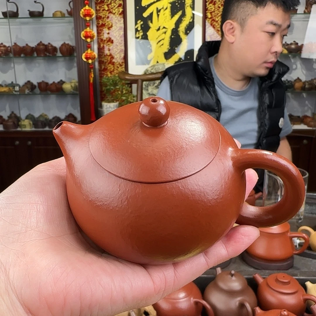 紫砂茶壶西施朱泥