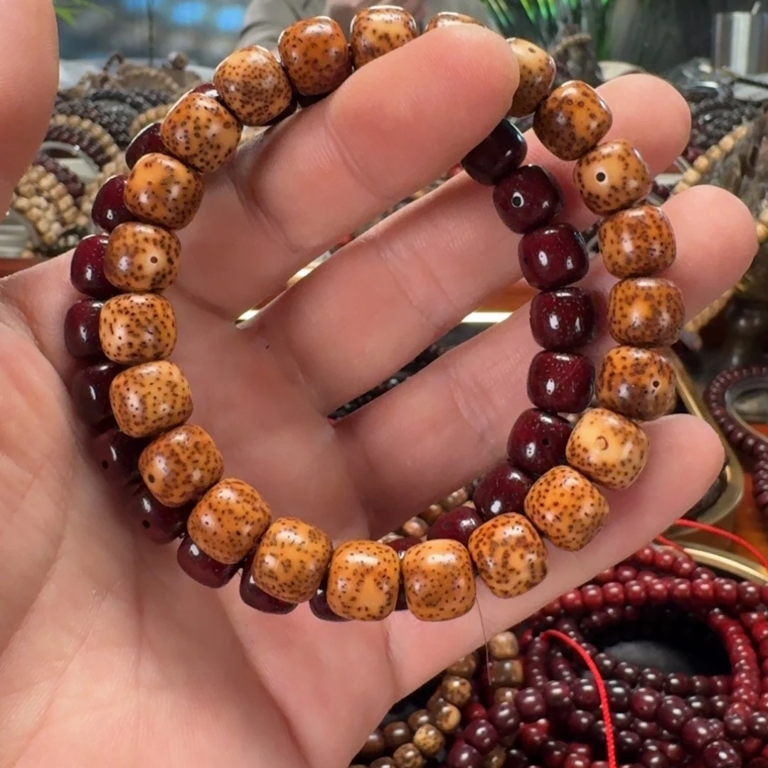 风***星月菩提吊坠原生态陈化老油料10*11虎皮陈籽