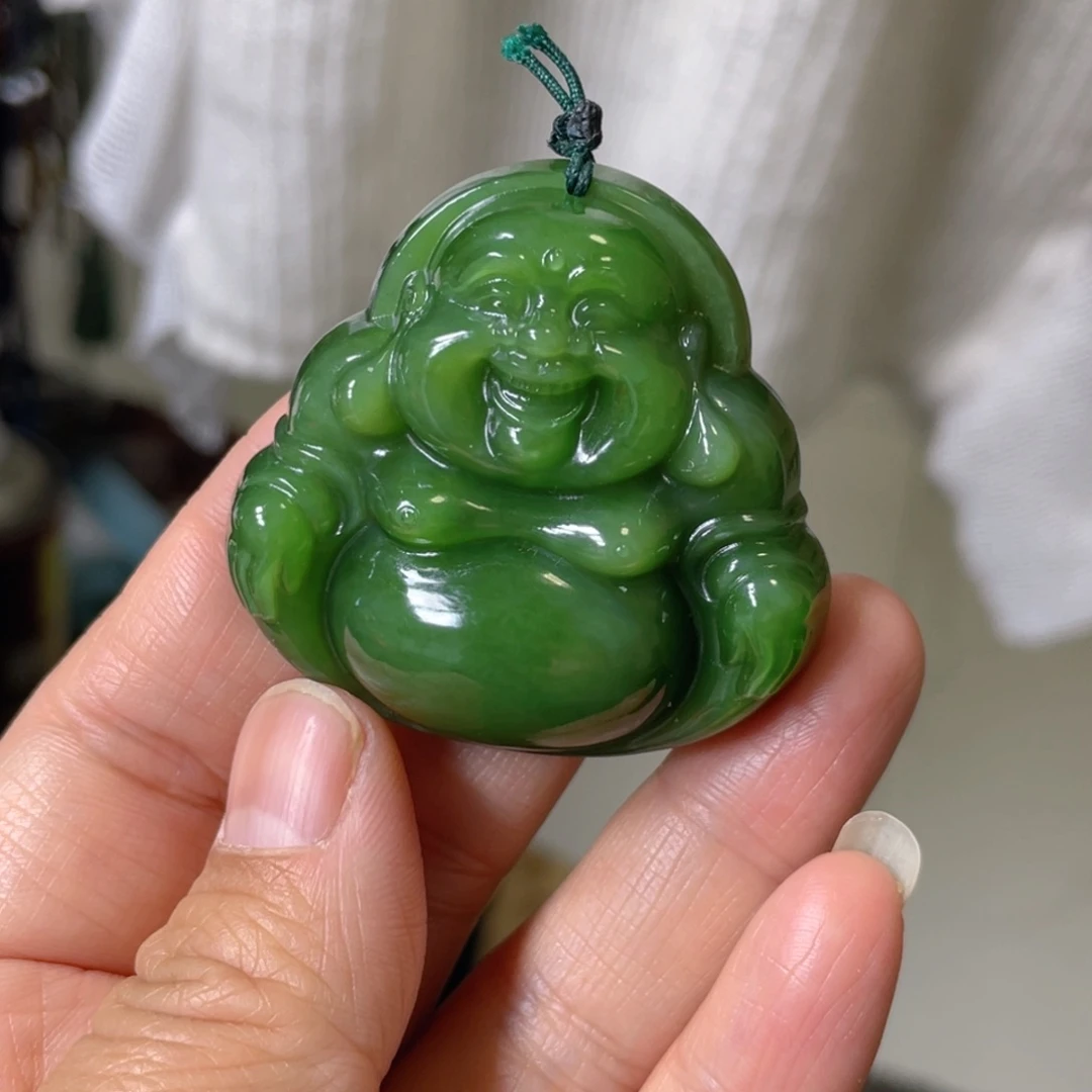 和田玉（碧玉）吊坠(不含链)未镶嵌