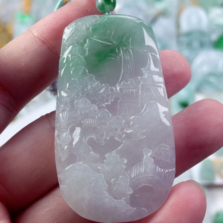 翡翠未镶嵌吊坠(不含链)