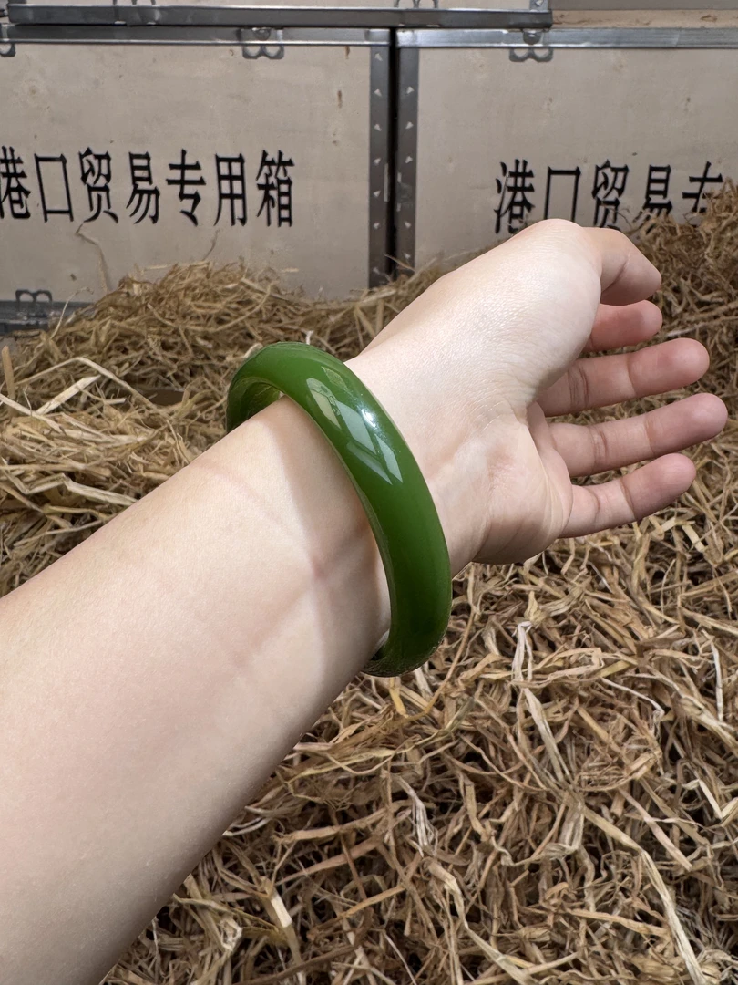 天然辰砂晴云轩阁精品手镯L8890