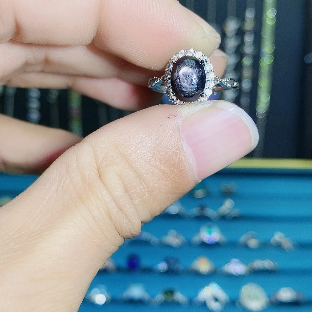 紫晶珠宝半成品银S925镶嵌