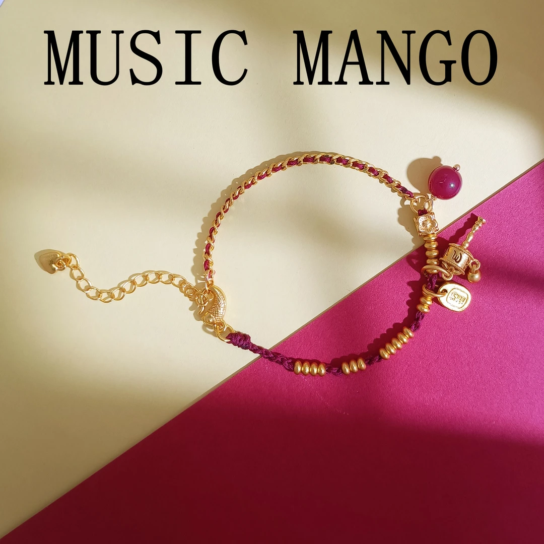 铜合金合成锆石手链 WRSS-001862【平安喜乐转经筒】手链优雅气质