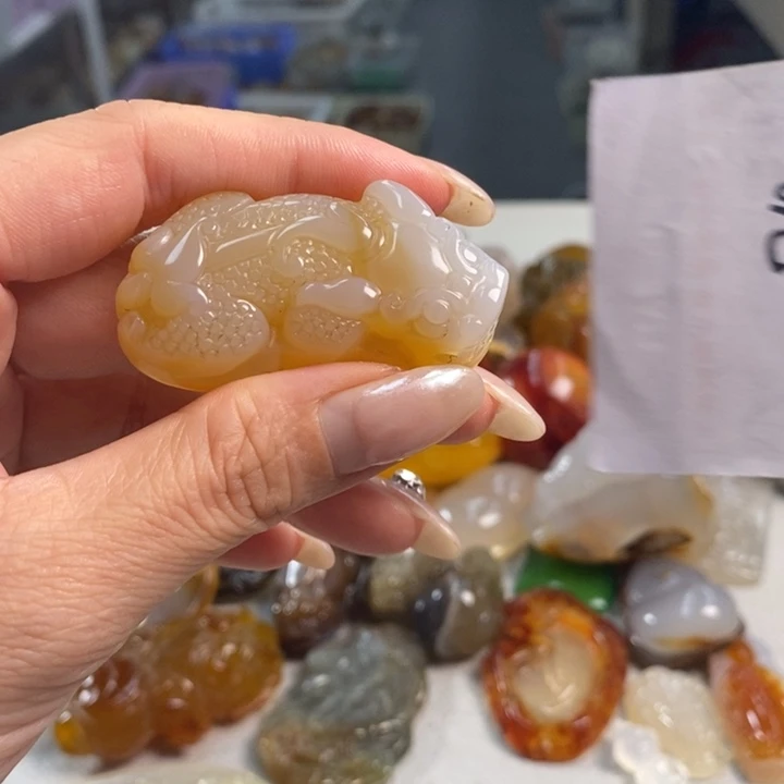 玛瑙/玉髓吊坠(不含链)未镶嵌