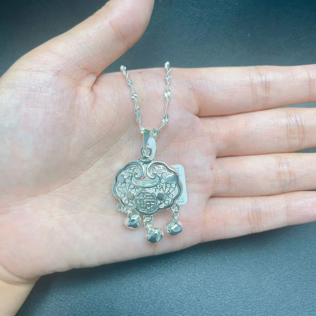 合金吊坠 0039平安锁吊坠