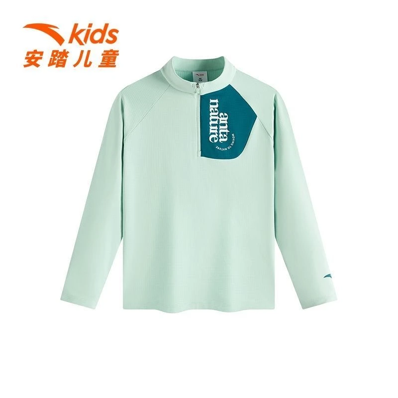 安踏儿童新春款男童少年玩家运动时尚秋冬新款百搭卫衣A52516401