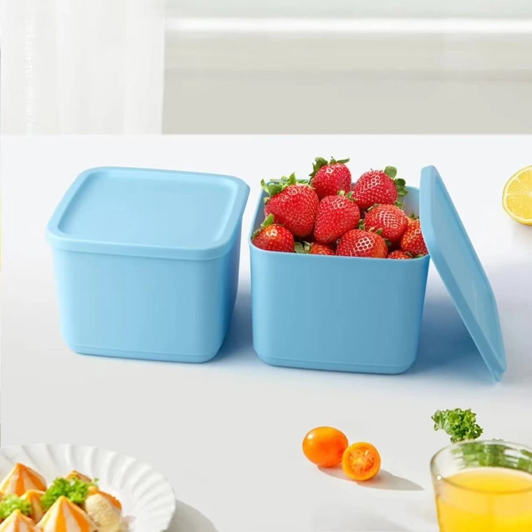 1L方形天蓝色新冷藏保鲜盒