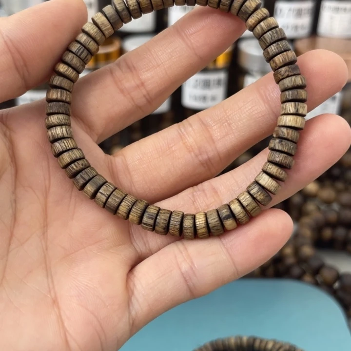 沉香沉香碎屑0.6片珠单圈