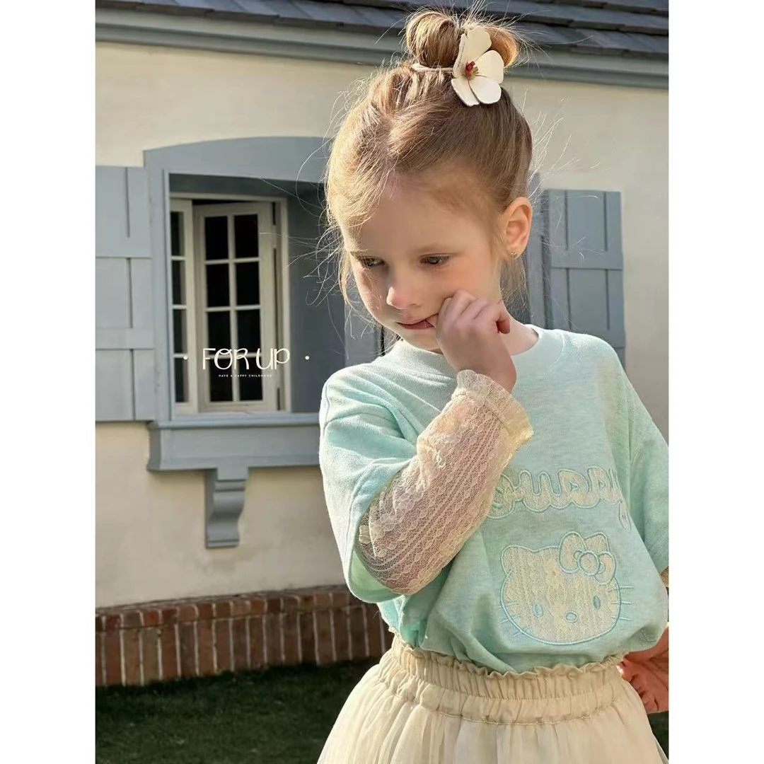 【现货】252-FU-85079多色[FOR UP]法式伊琳花边拼接纯色九分裤