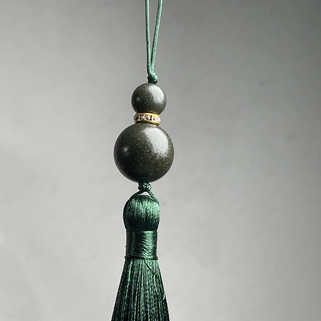 【梦灵薰衣草】古法工艺合香珠手机挂件流苏款古风男女通用