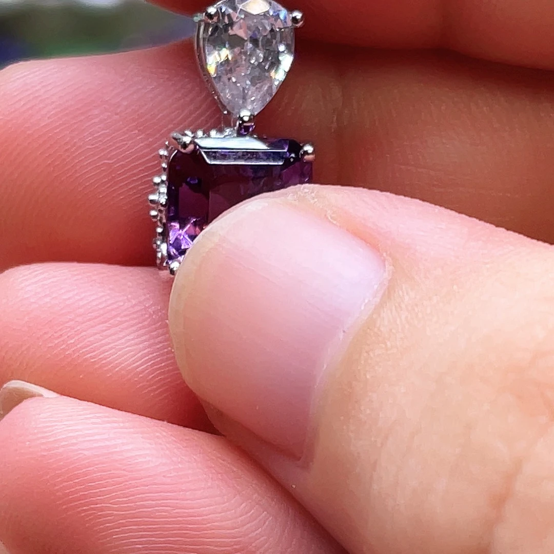 *****银S925镶嵌颈饰水晶定制