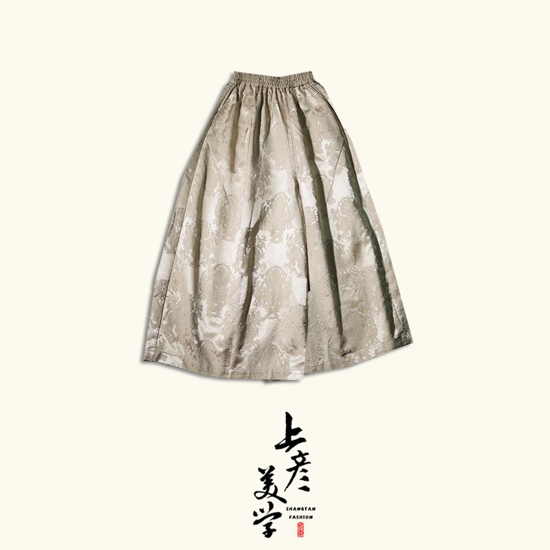 【念清推荐】[素光涟]上彦中式国风秋季阔腿裤