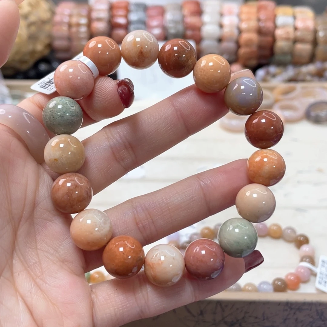 硅化珊瑚（珊瑚玉）手链未镶嵌雯****?776