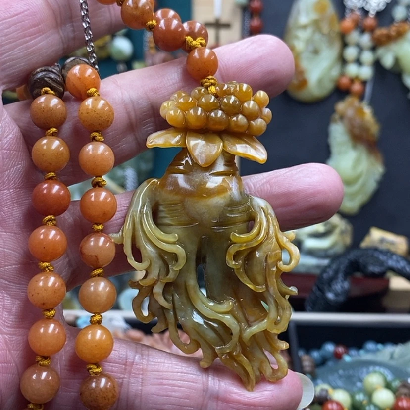 【闪购商品】蛇纹石玉吊坠未镶嵌