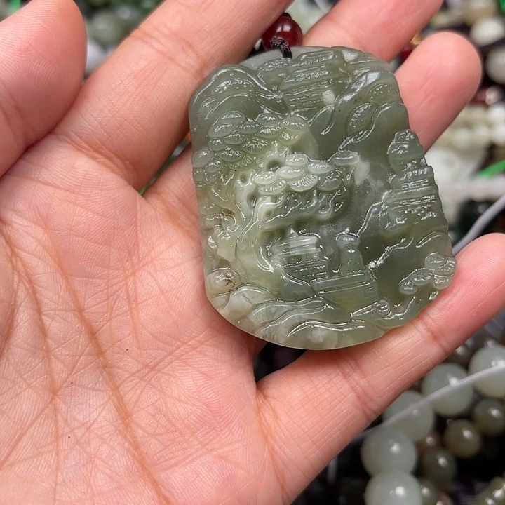 和田玉未镶嵌颈饰