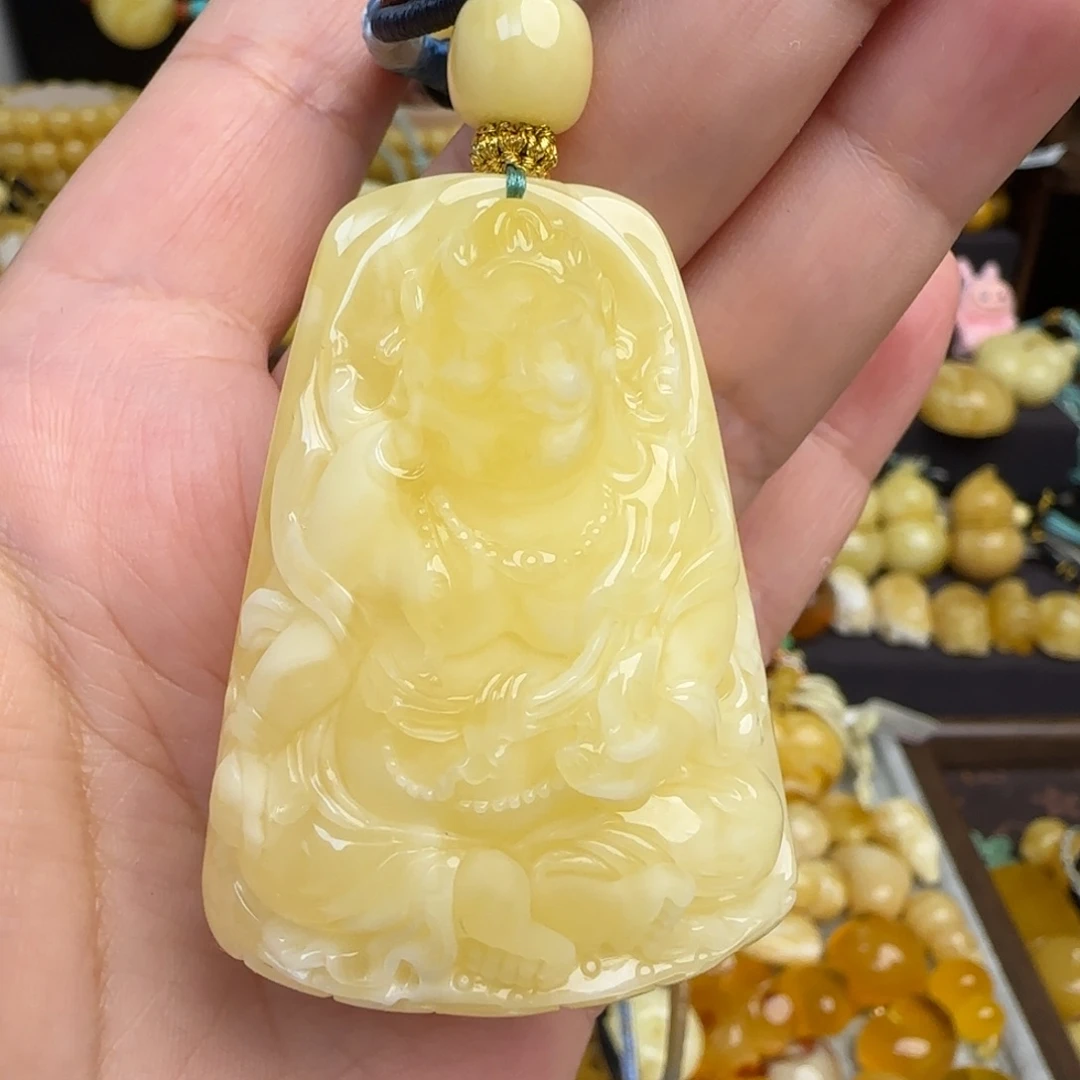 @****未镶嵌套链蜜蜡天然蜜蜡财神