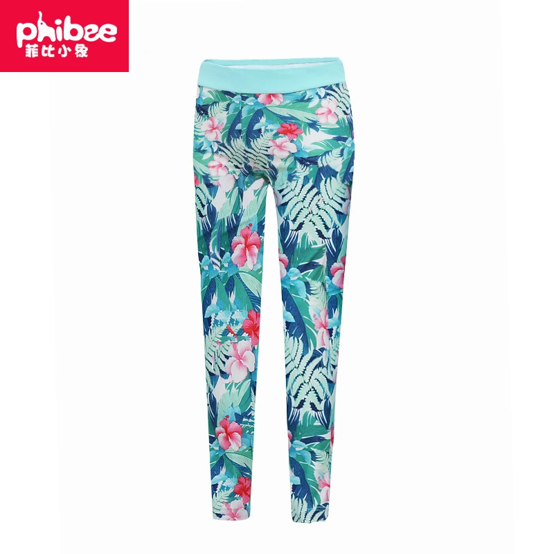 儿童泳裤女女童防晒速干游泳裤中大童青少年女孩长裤