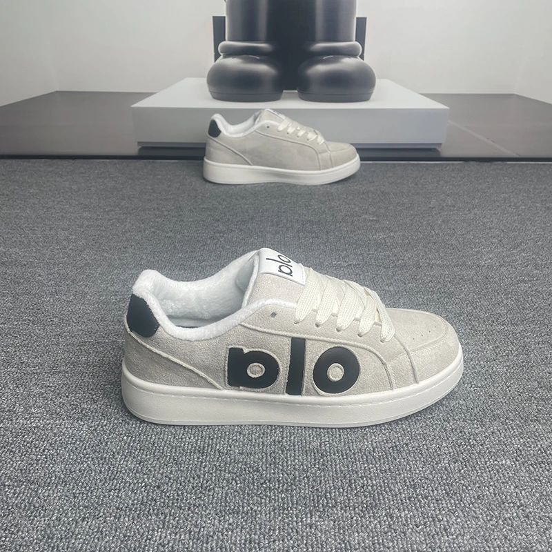 男女冬季新款时尚百搭棉鞋情侣同款加绒保暖防寒休闲板鞋厚底潮鞋