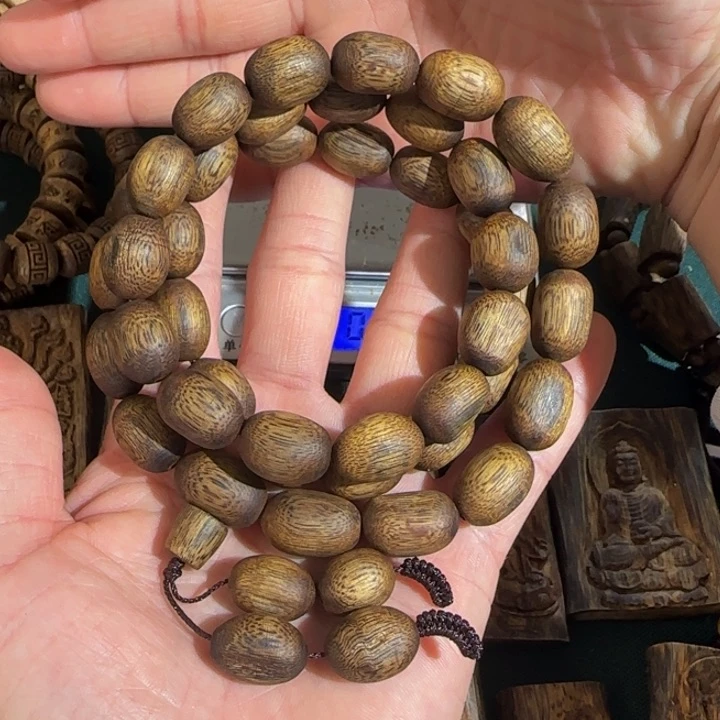沉香手串陆河老料枣珠多圈1.2高货40克➕