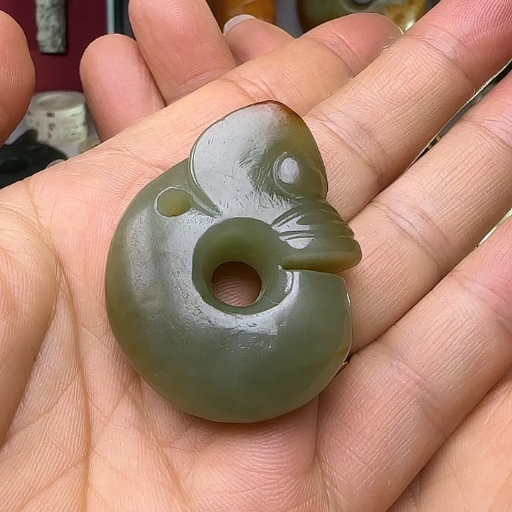 和田玉未镶嵌吊坠(不含链)