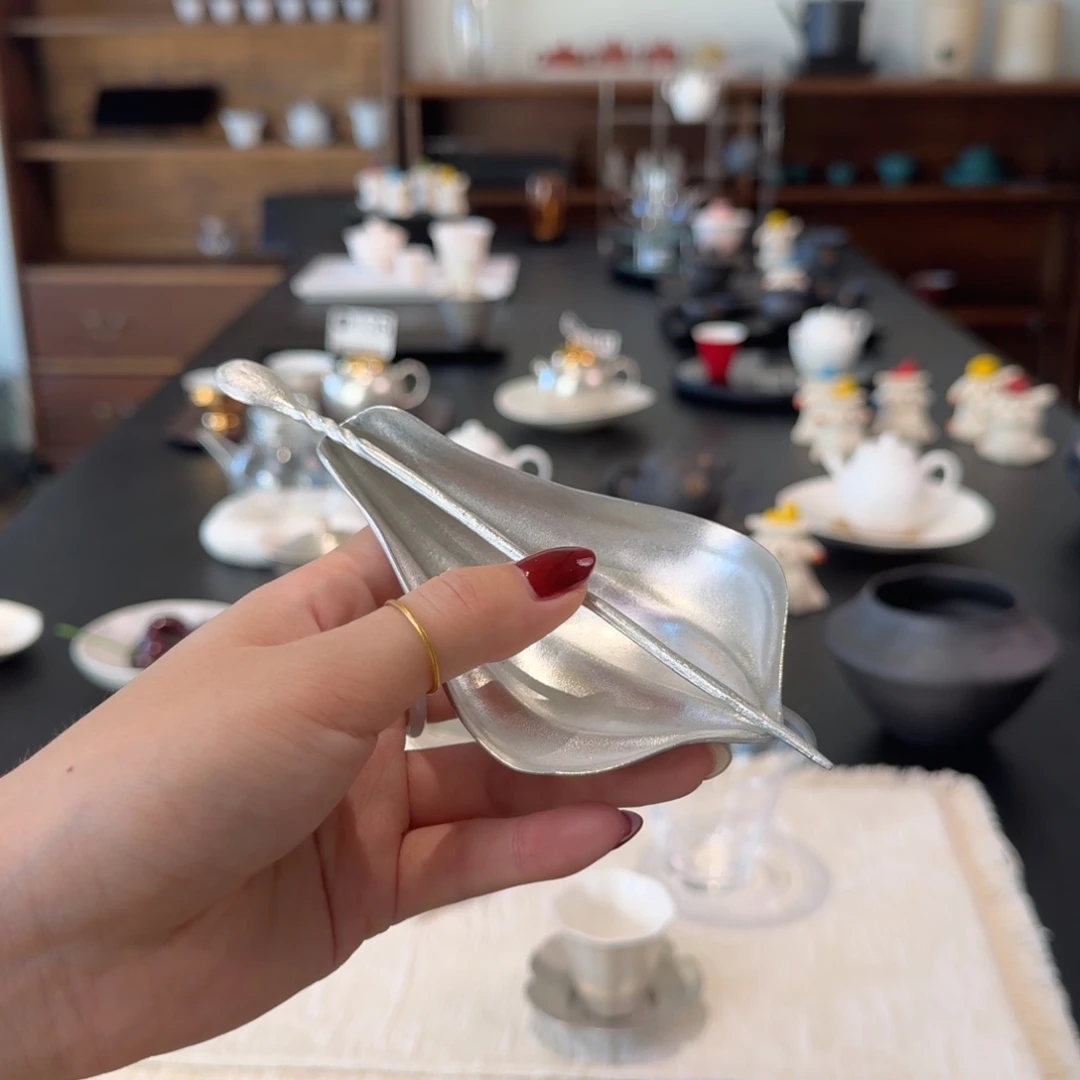 瓜棱茶则茶拨2件套