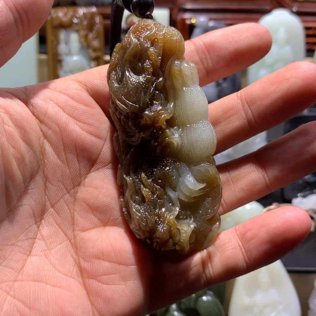 和田玉未镶嵌挂件