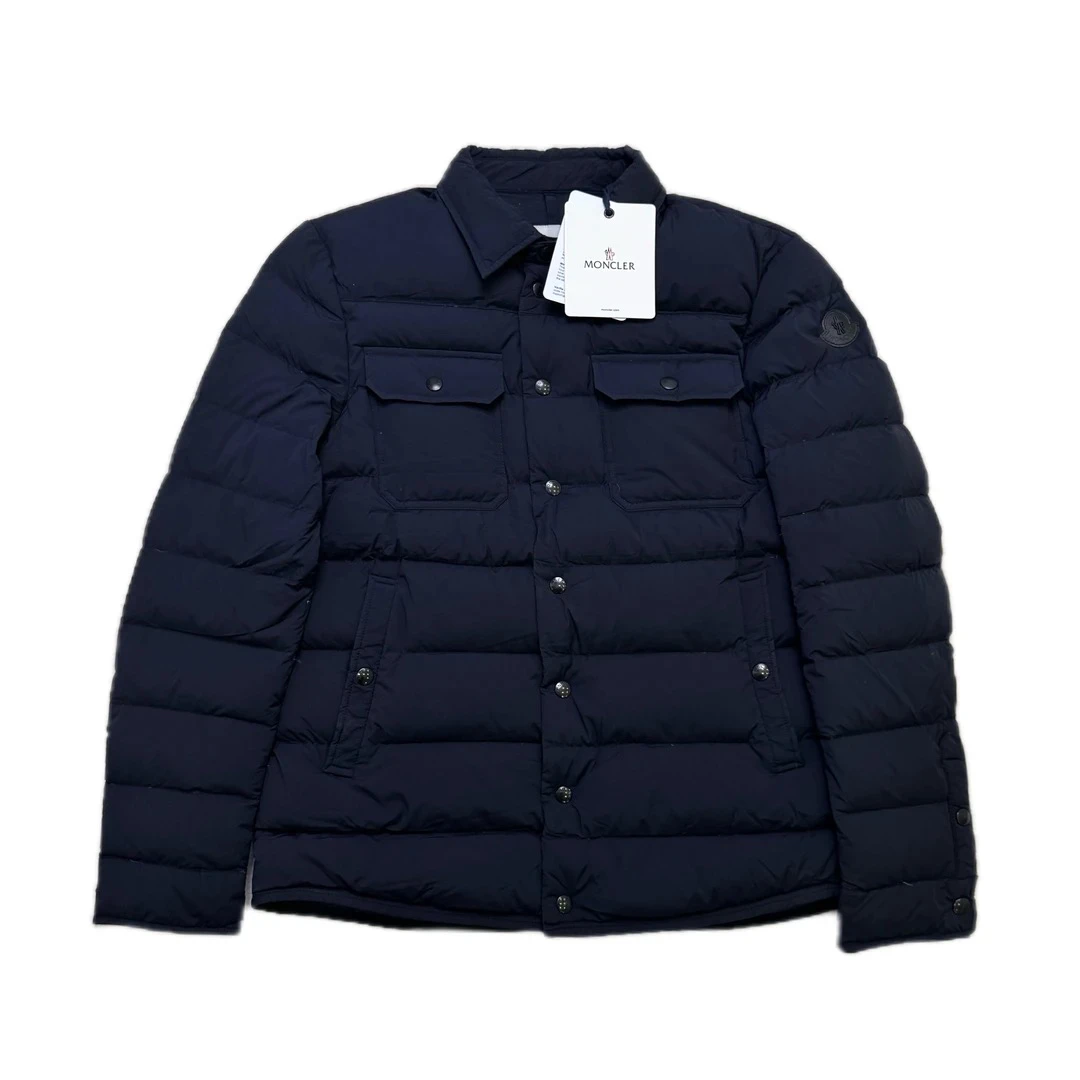 99新 MONCLER 蒙口moncler黑色薄款黑标羽绒服4码