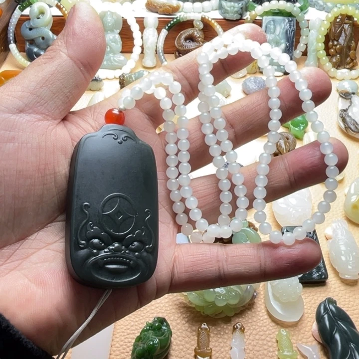 和田玉颈饰未镶嵌烦****人定制款