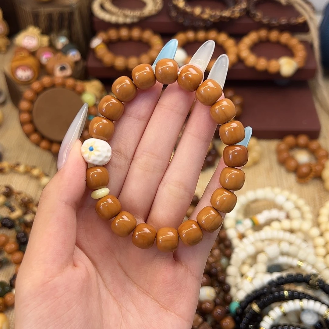 猴头核桃手串久*老型搭配太阳隔片