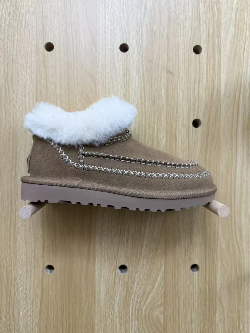 【阿尔派全包】冬季保暖轻便时尚休闲百搭皮毛一体雪地靴