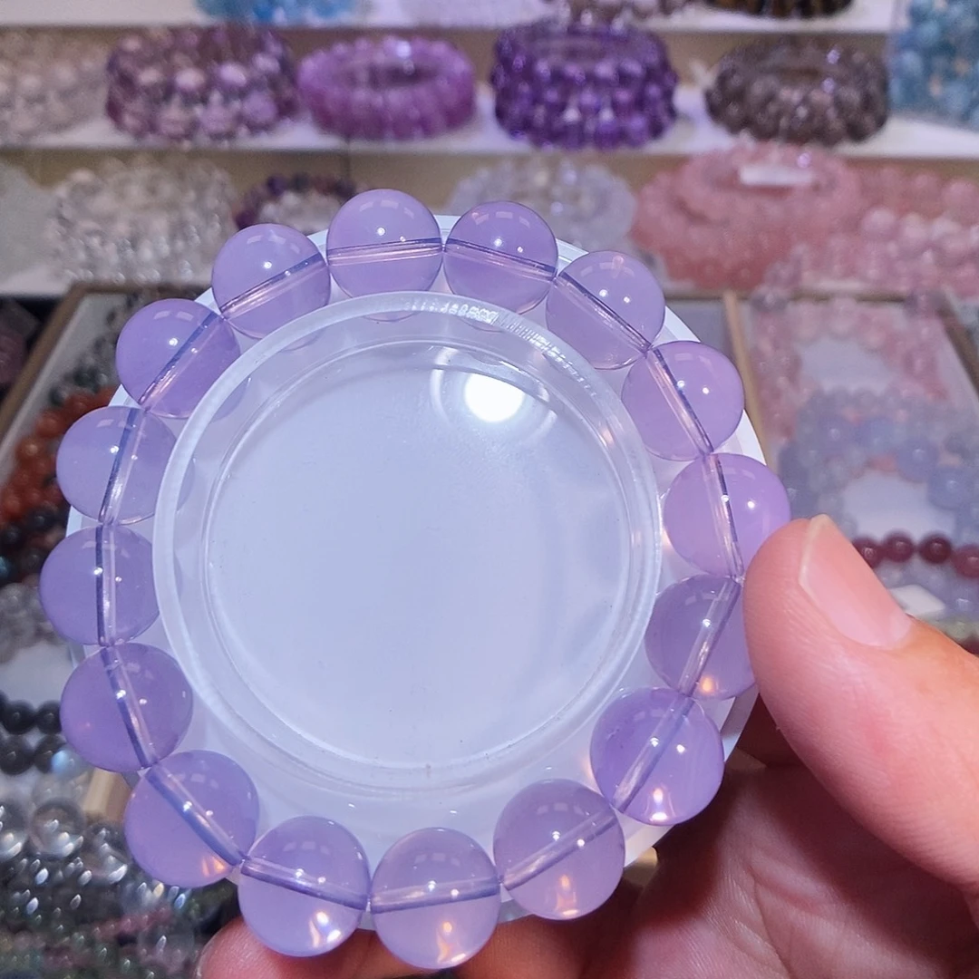 未镶嵌水晶手链紫玉晶12.5mm