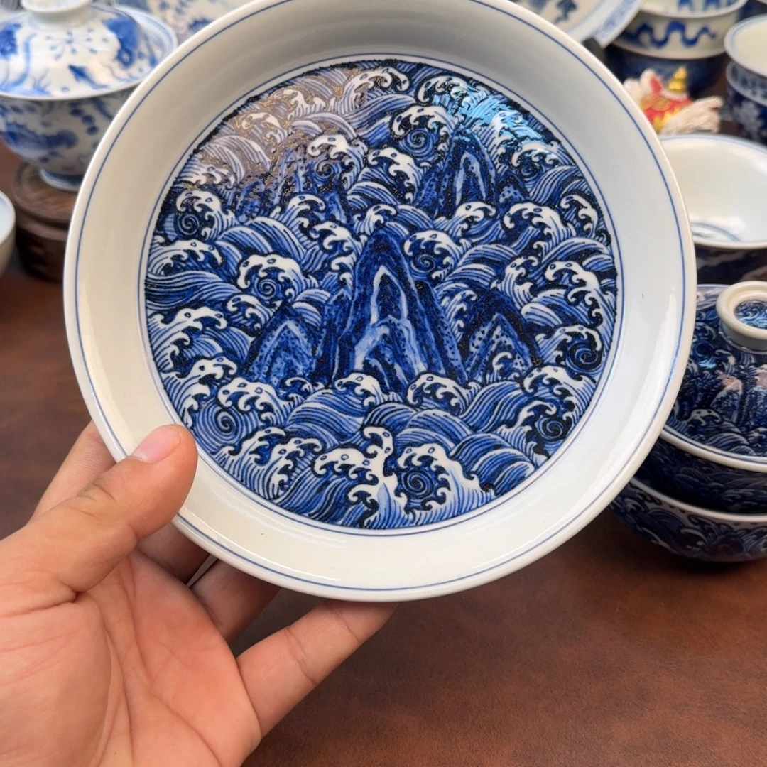 摆件陶江崖海水湖承