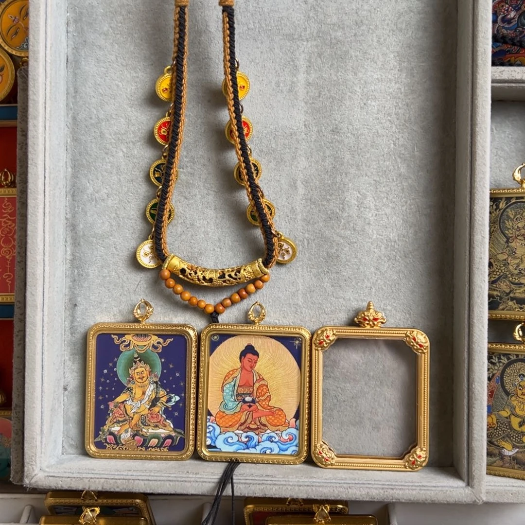 鹿***司吊坠双面 阿弥 黄老爷 定制