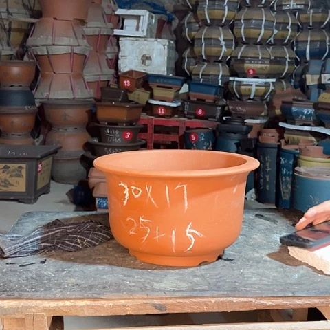 紫砂花盆大金钟盆一个