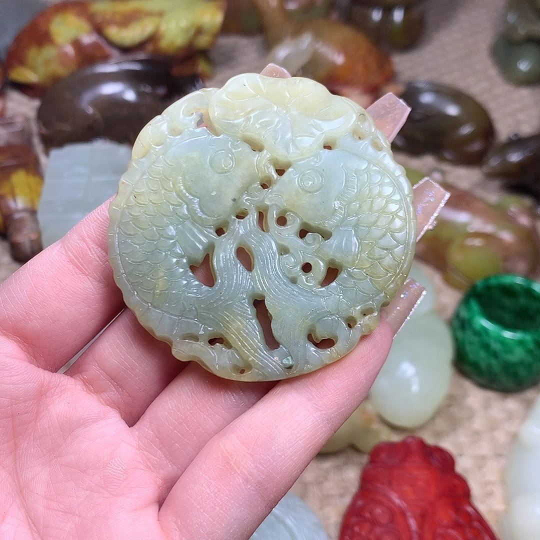 白玉菩提吊坠挂件