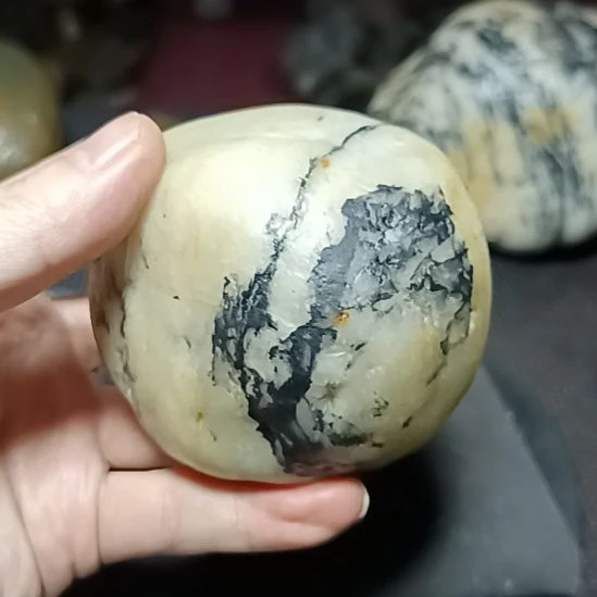 新疆金丝玉原石国画