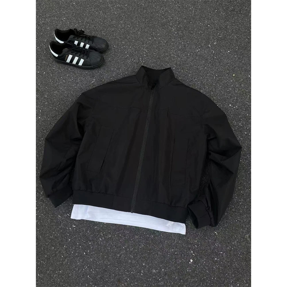 短款飞行夹克工装外套秋季cleanfit穿搭宽松廓形美式休闲百搭上衣