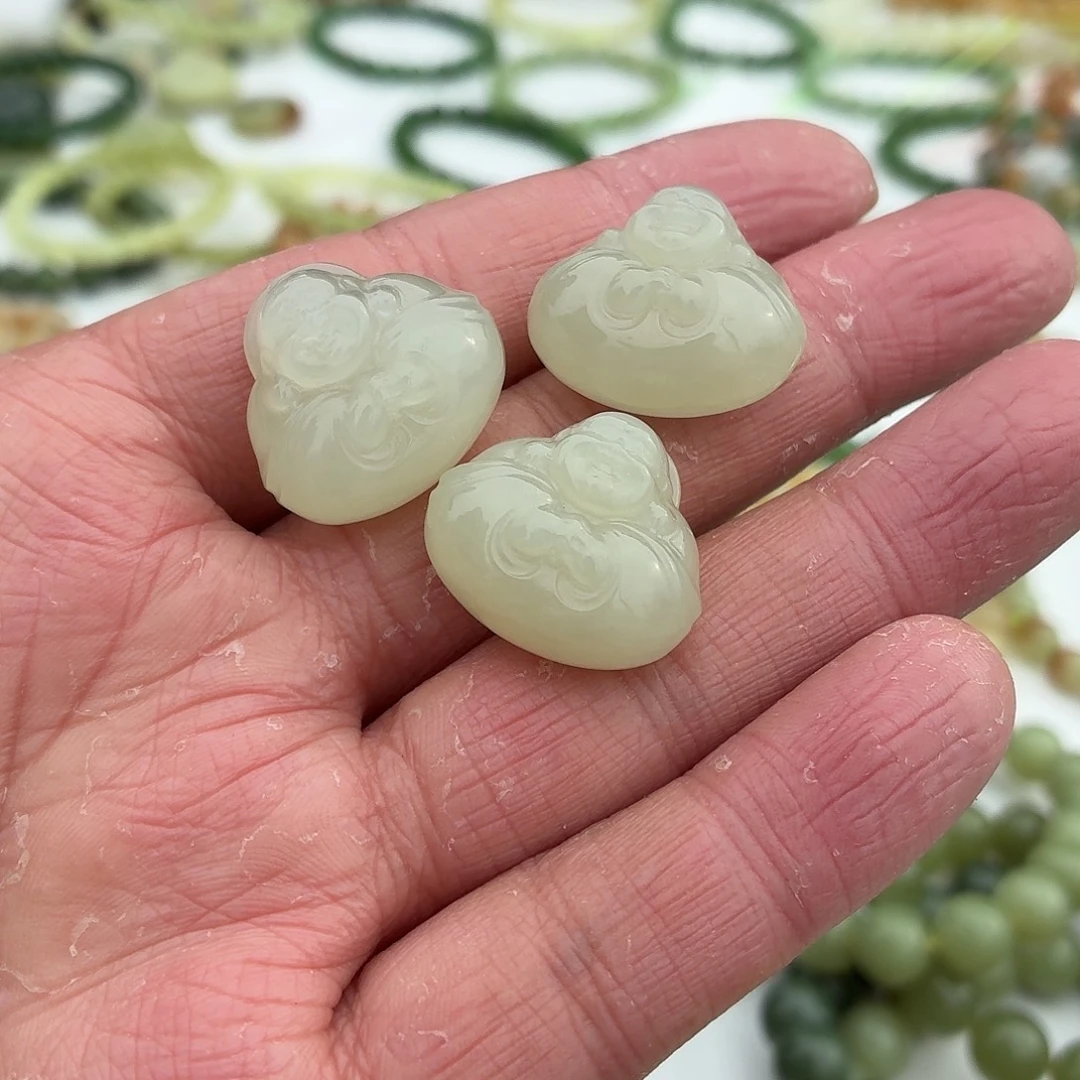 和田玉未镶嵌颈饰多样性发货拍一发一