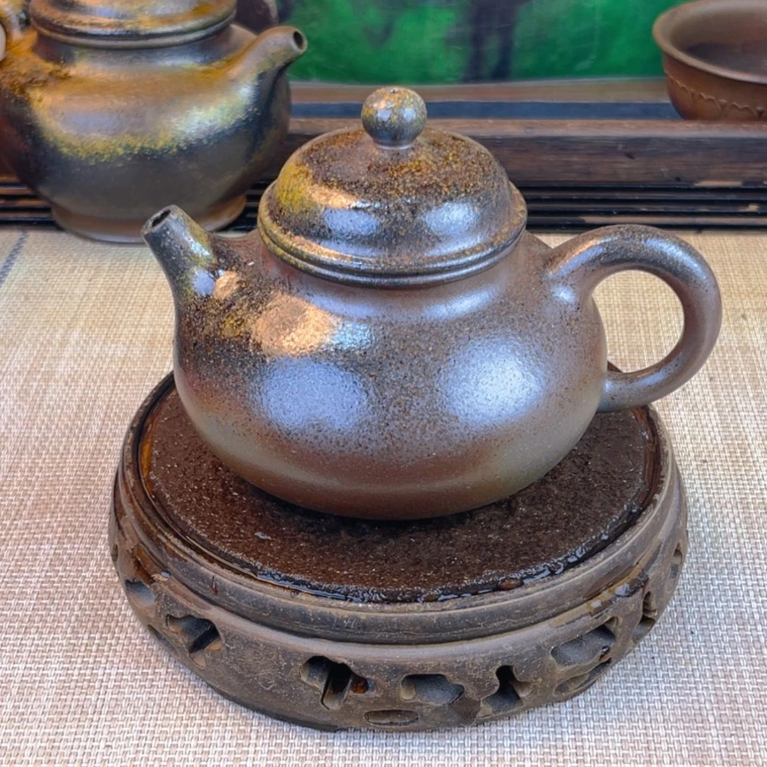 茶壶紫砂底槽清柴烧260cc