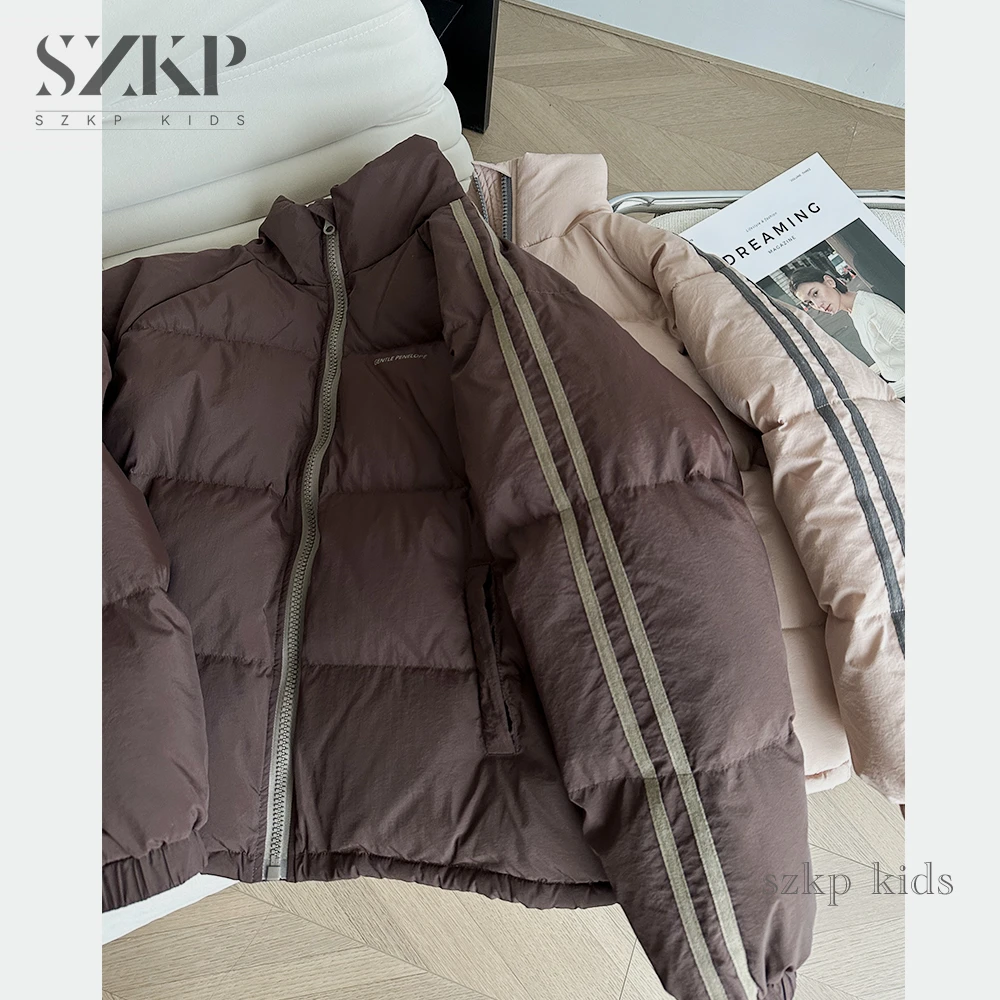 SZKP冬季新款女童装保暖上衣中大童休闲儿童棉衣外套HSYD557419