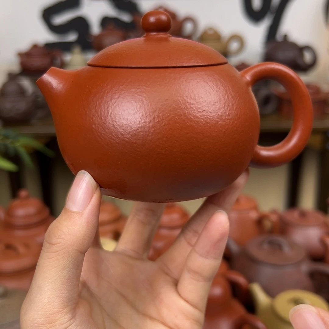 紫砂茶壶紫砂壶西施壶朱泥200cc全